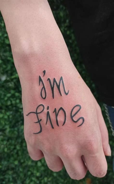 10 Remarkable I M Fine Save Me Tattoo Ideas