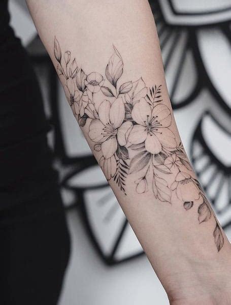 100 The Most Beautiful Flower Tattoo Designs Forearm Tattoo Women