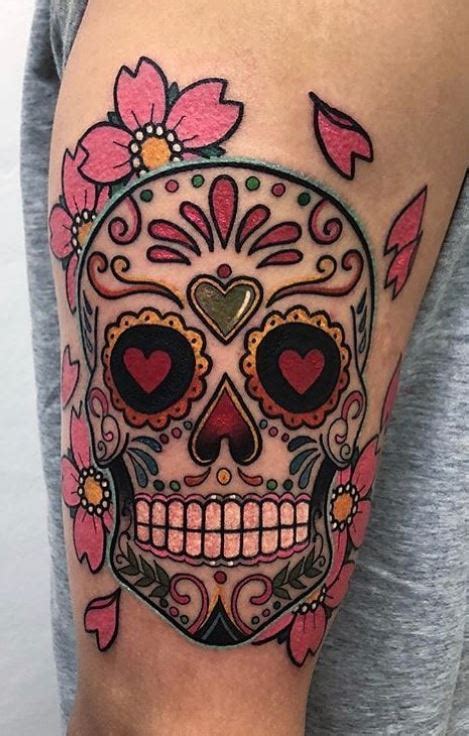 100 Unique Sugar Skull Tattoos Designs Ideas Tattoo Me Now