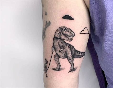 101 Best Cartoon Dinosaur Tattoo Ideas That Will Blow Your Mind Dinosaur Tattoos Sleeve