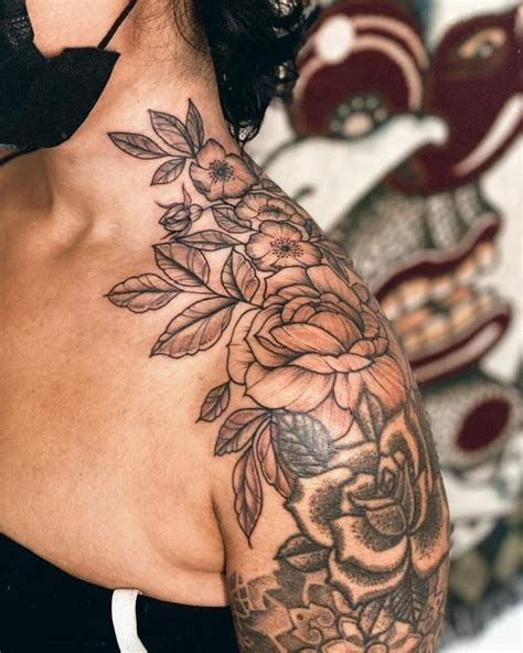 101 Best Flower Shoulder Tattoo Ideas You Have To See To Believe