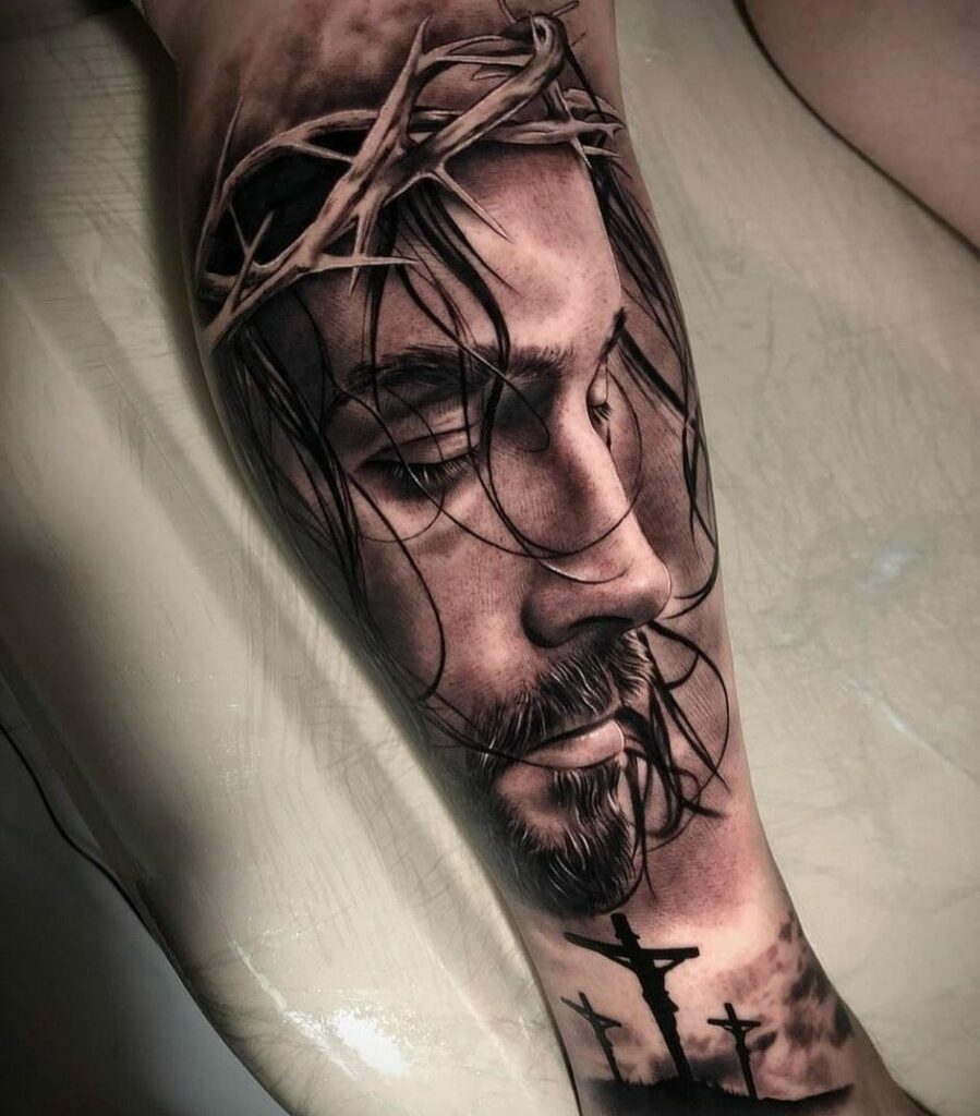 11 Jesus Tattoo Forearm That Will Blow Your Mind