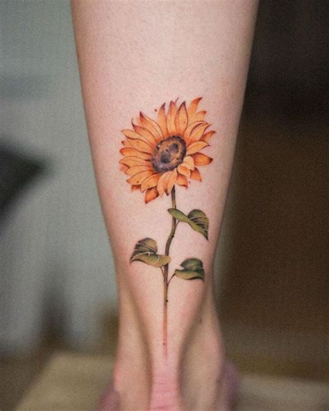 14 Feminine Sunflower Tattoo Designs Best Tattoo Zone