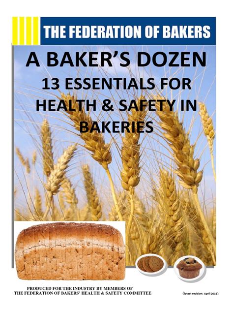 17 A Bakers Dozen 13 Essentials For Health And Safety In Bakeries