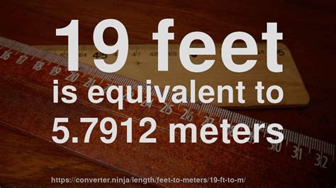 19 Feet to Meters Conversion Made Easy