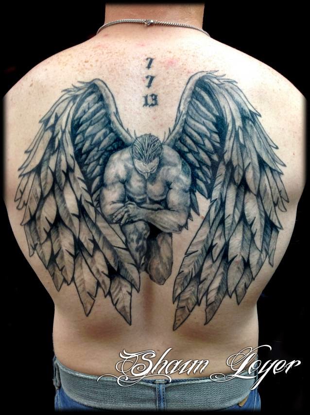 20 Awesome Angel Tattoo Designs Pictures Sheideas