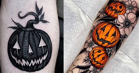 20 Jack O Lantern Tattoo Ideas For Halloween To Follow