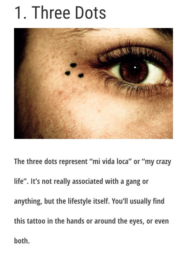 3 Dot Tattoo Meaning What Does The 3 Dots Tattoo Mean