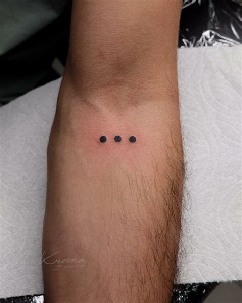 3 Dots Tattoos Subtle But With A Big Meaning Alexie