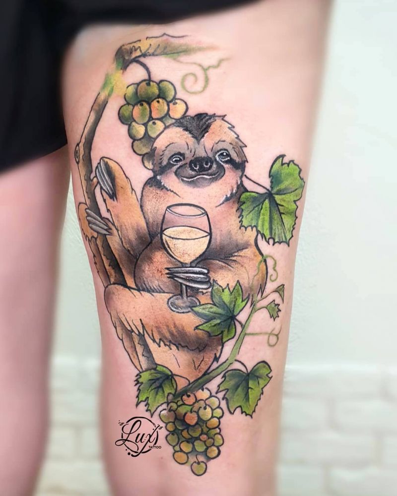 30 Cute Sloth Tattoos For You To Enjoy Style Vp Page 8