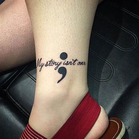 30 Inspirational Semicolon Tattoo Designs Cuded Unique Semicolon