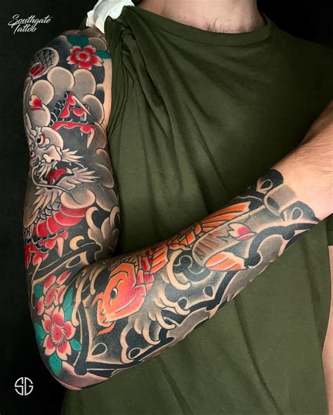 35 Awesome Traditional Japanese Sleeve Tattoos Tattoo Me Now