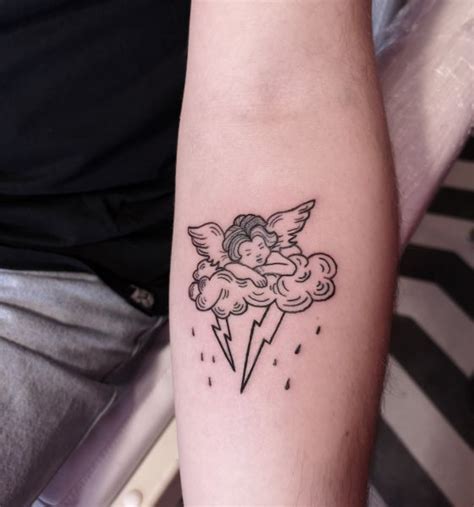 40 Beautiful Angel Tattoo Ideas Guardian Baby Angel Designs