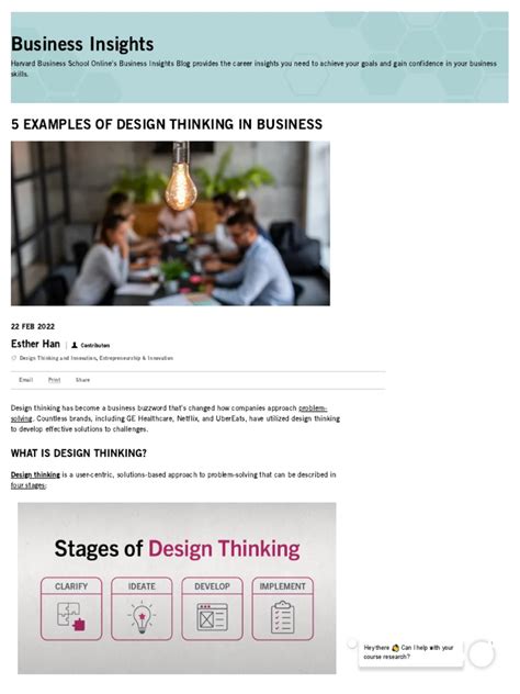 5 Examples Of Design Thinking In Business Hbs Online