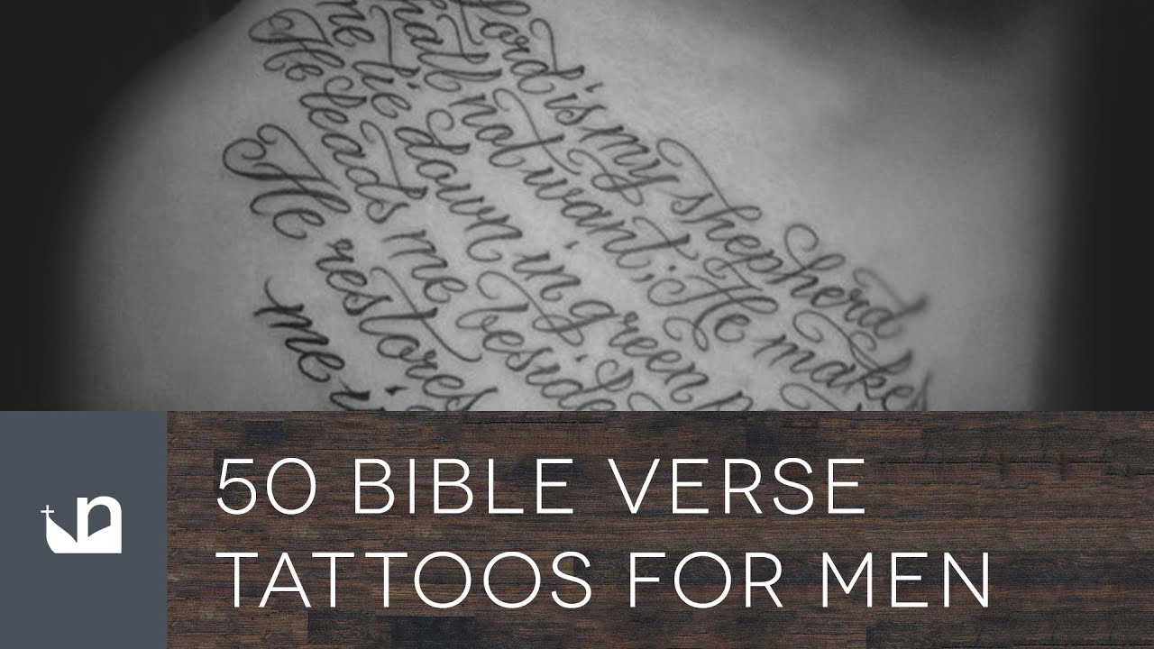 50 Best Bible Verse Tattoos For Men 2019 Religious Quotes Tattoo