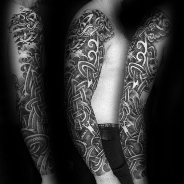 50 Celtic Dragon Tattoo Designs For Men Knot Ink Ideas