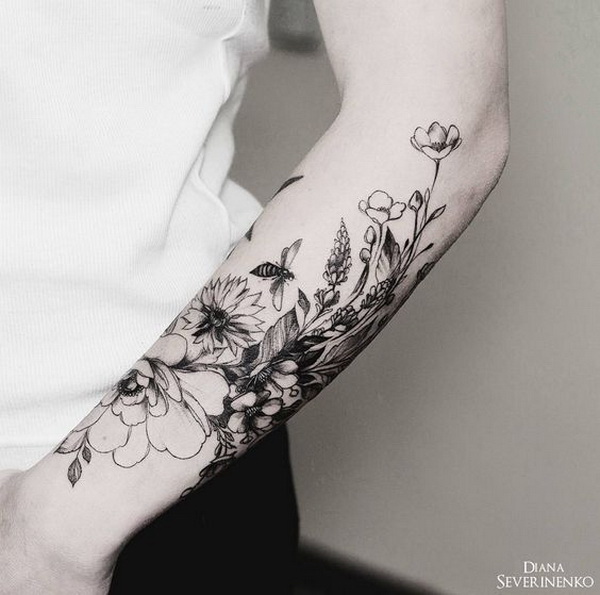 50 Pretty Flower Tattoo Ideas For Creative Juice