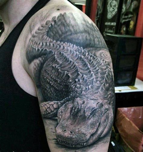 60 Alligator Tattoo Designs For Men Cool Crocodiles