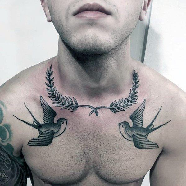 60 Amazing Laurel Wreath Tattoo Designs For Men