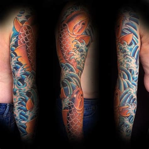 60 Japanese Wave Tattoo Designs For Men Oceanic Ink Ideas