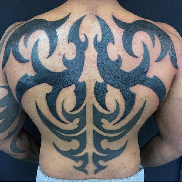 60 Tribal Back Tattoos For Men Bold Masculine Designs