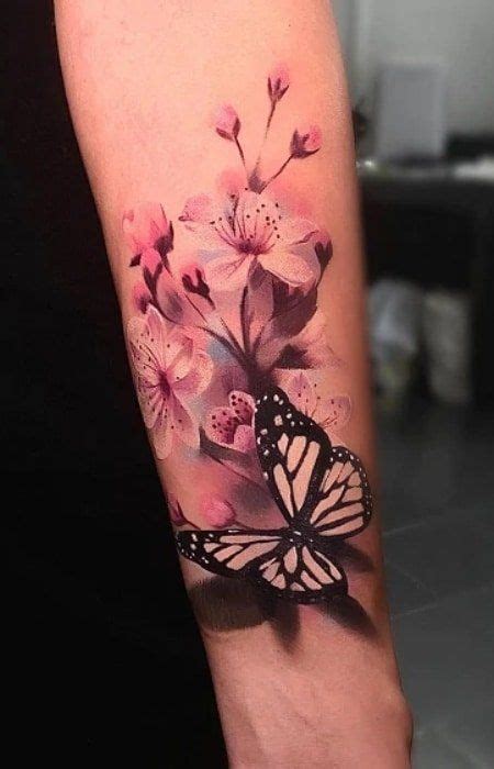 70 Beautiful Cherry Blossom Tattoo Designs Meaning