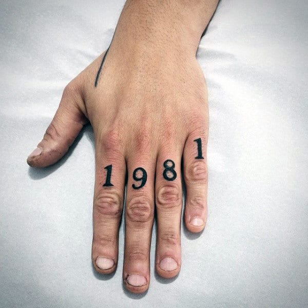 70 Number Tattoos For Men Numerical Ink Design Ideas