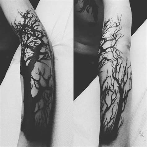 75 Tree Sleeve Tattoo Designs For Men Ink Ideas With Branches