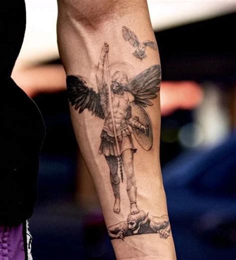 80 Powerful Angel Michael Tattoo Designs With Meaning