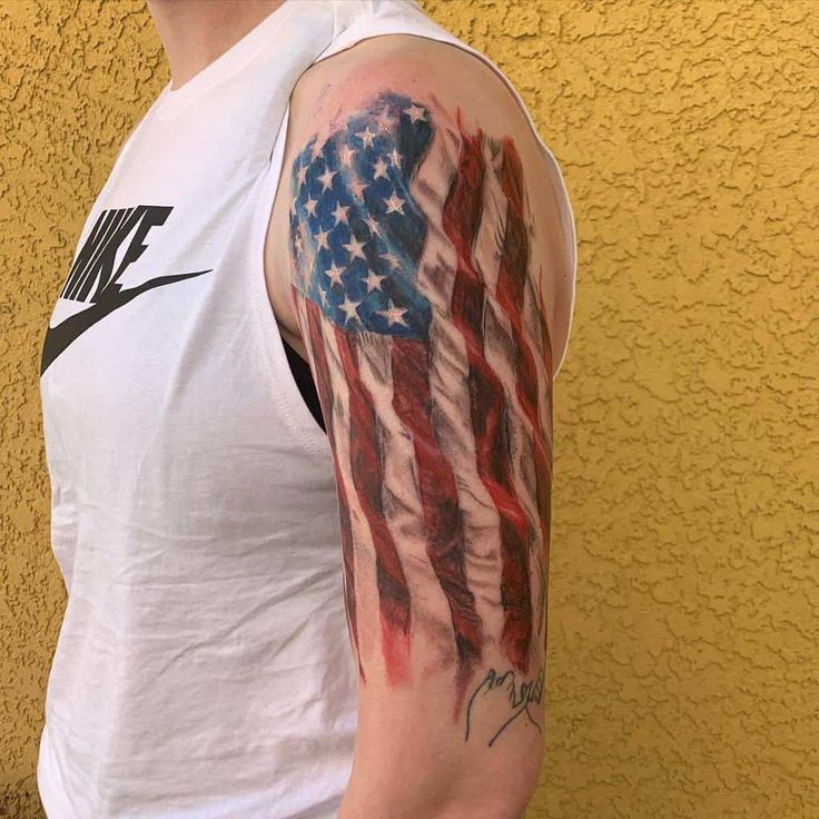 89 Patriotic American Flag Sleeve Tattoo Ideas 2024 Guide American