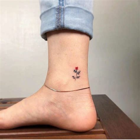 96 Super Cute And Dainty Ankle Tattoo Designs For Women In 2020