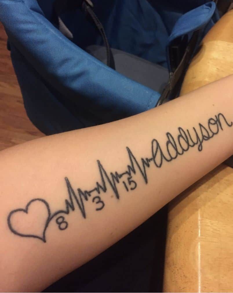 A Person With A Tattoo On Their Arm