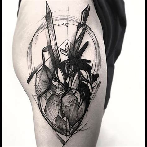 Abstract Heart Tattoo Design Ideas and Inspiration