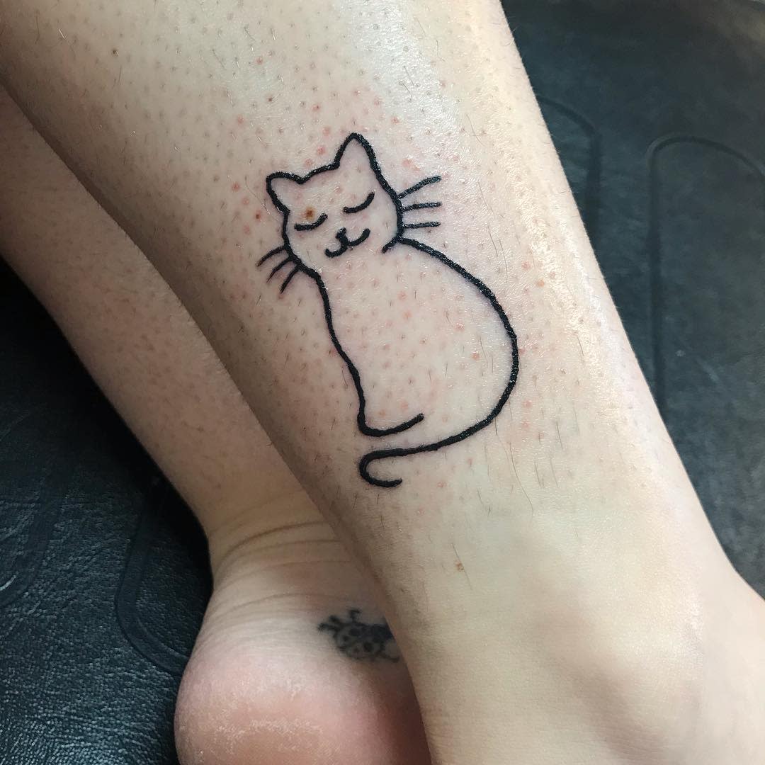 Amazing Simple Cat Tattoo Ideas