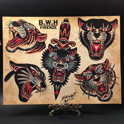 Animal Print Flash Art By Samuele Briganti American Traditional