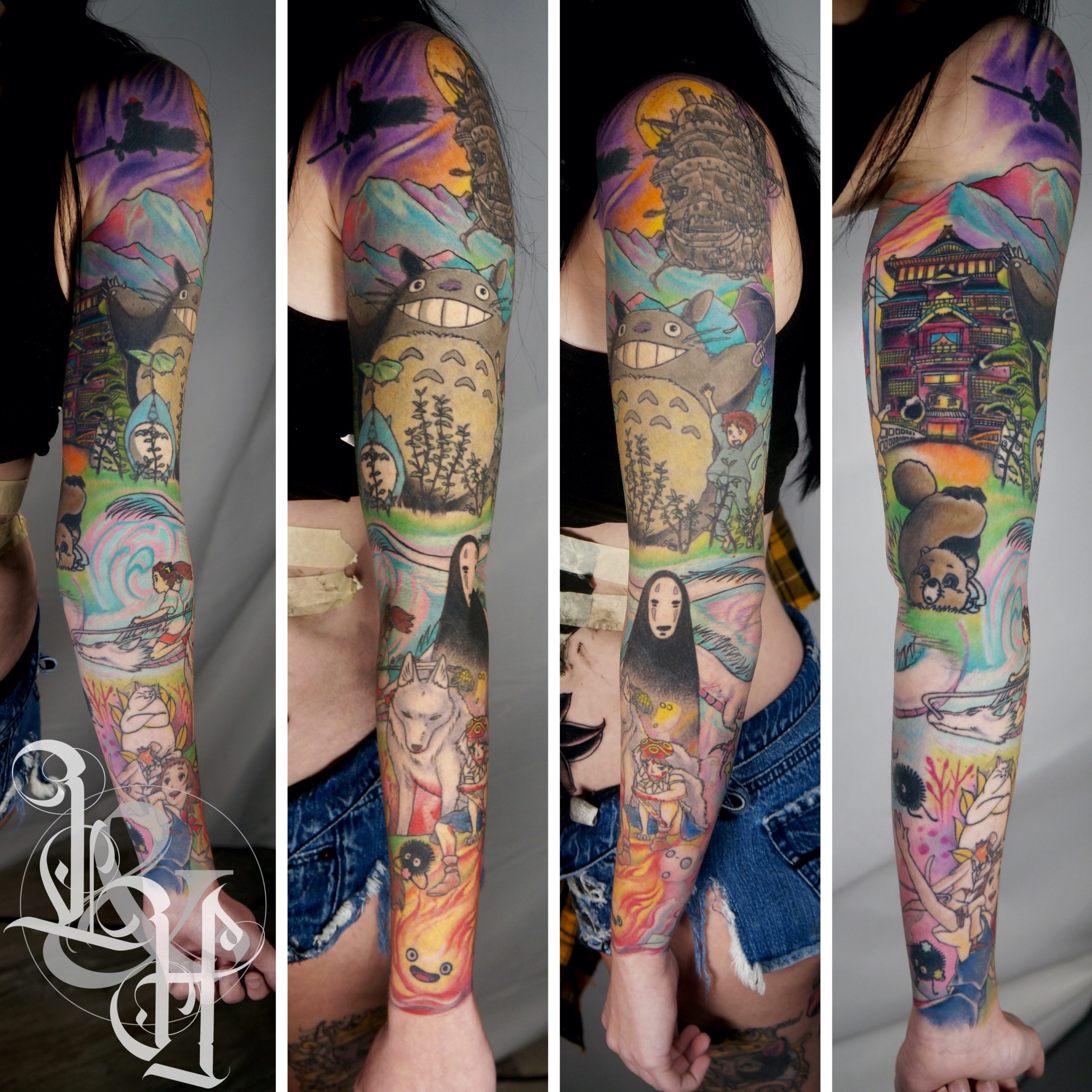 Anime Sleeve Tattoo Inspiration and Design Ideas