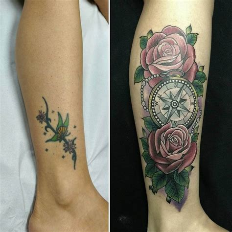 Stunning Ankle Cover Up Tattoo Design Ideas