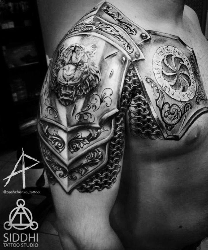 Armour Tattoo Body Armor Tattoo Shoulder Armor Tattoo Tribal