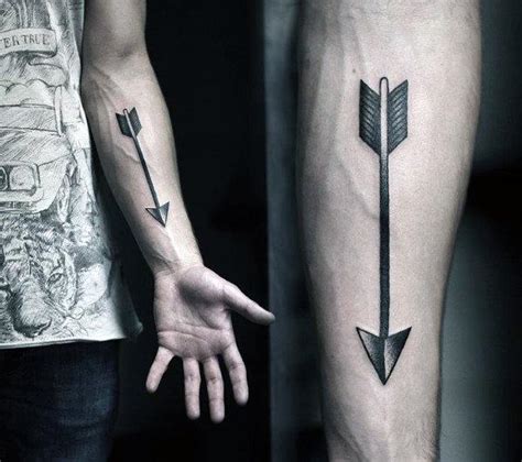 Arrow Tattoo On The Inner Forearm