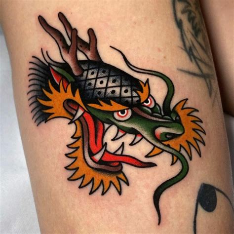 Awesome Dragon Head Tattoo Ideas