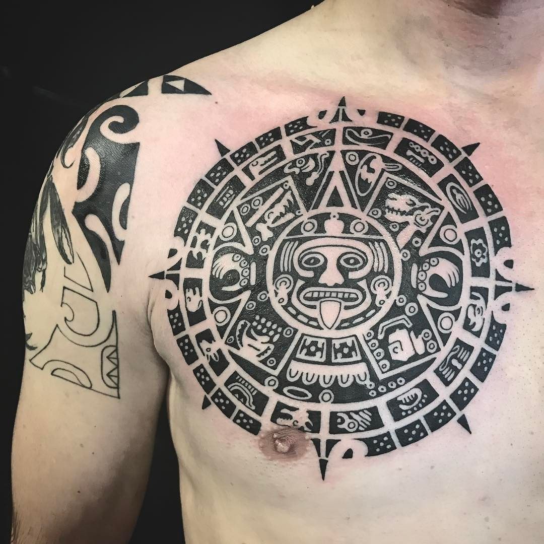 Unique Aztec Back Tattoo Designs for Men and Women