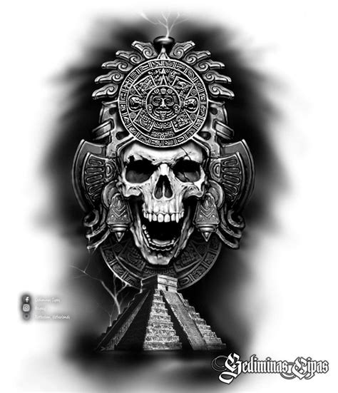 10 Aztec Warrior Skull Tattoo Designs to Try