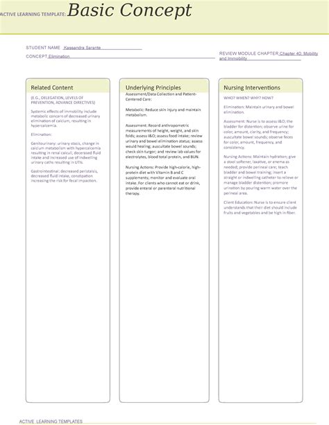 Basic Care And Comfort Ati Template