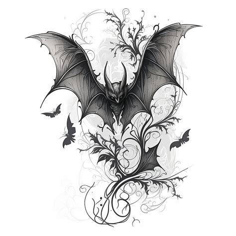 Stunning Bat Tattoo Drawings and Designs