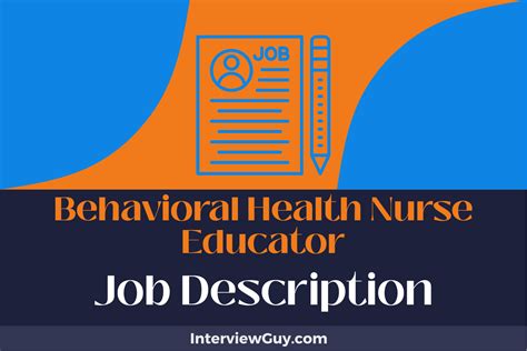 Behavioral Health Nurse Educator Job Description Updated For 2024