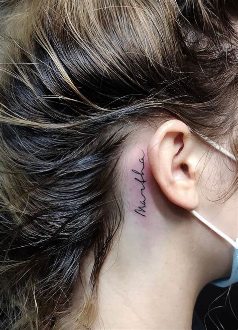 Behind Ear Tattoo Designs That Are Discreetly Beautiful