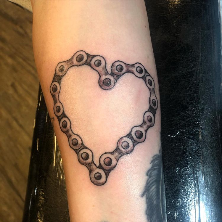 Bike Chain Tattoo Designs: Rev Up Your Body Art