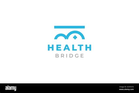 Bridge Health Care Medical Life Logo Design Stock Vector Image Art