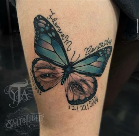 Butterfly Memorial Tattoo Designs and Meanings