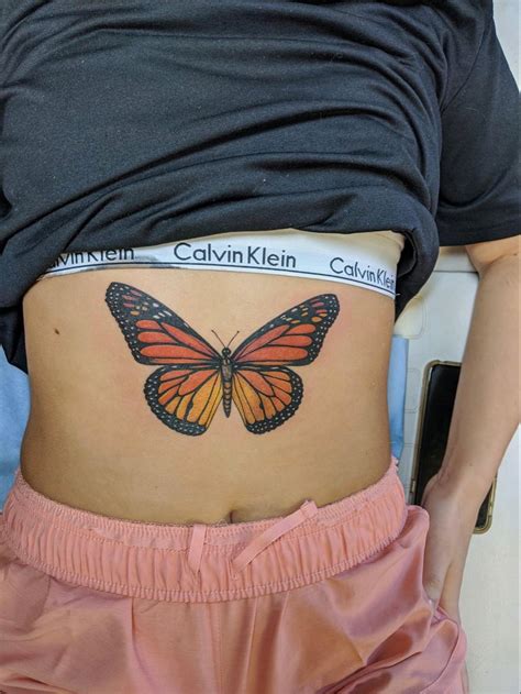 7 Stunning Butterfly Stomach Tattoo Designs